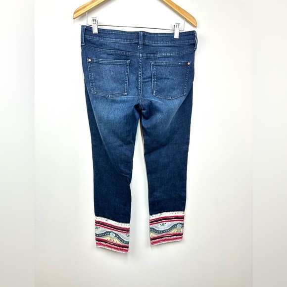 Anthropologie Pilcro Stet Patchwork Cuff Jeans Size 28 - Picture 10 of 12